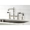 Kingston Brass Duchess Bridge Kitchen Faucet W/ Brass Sprayer, Nickel KS7276PKLBS - alternate 3